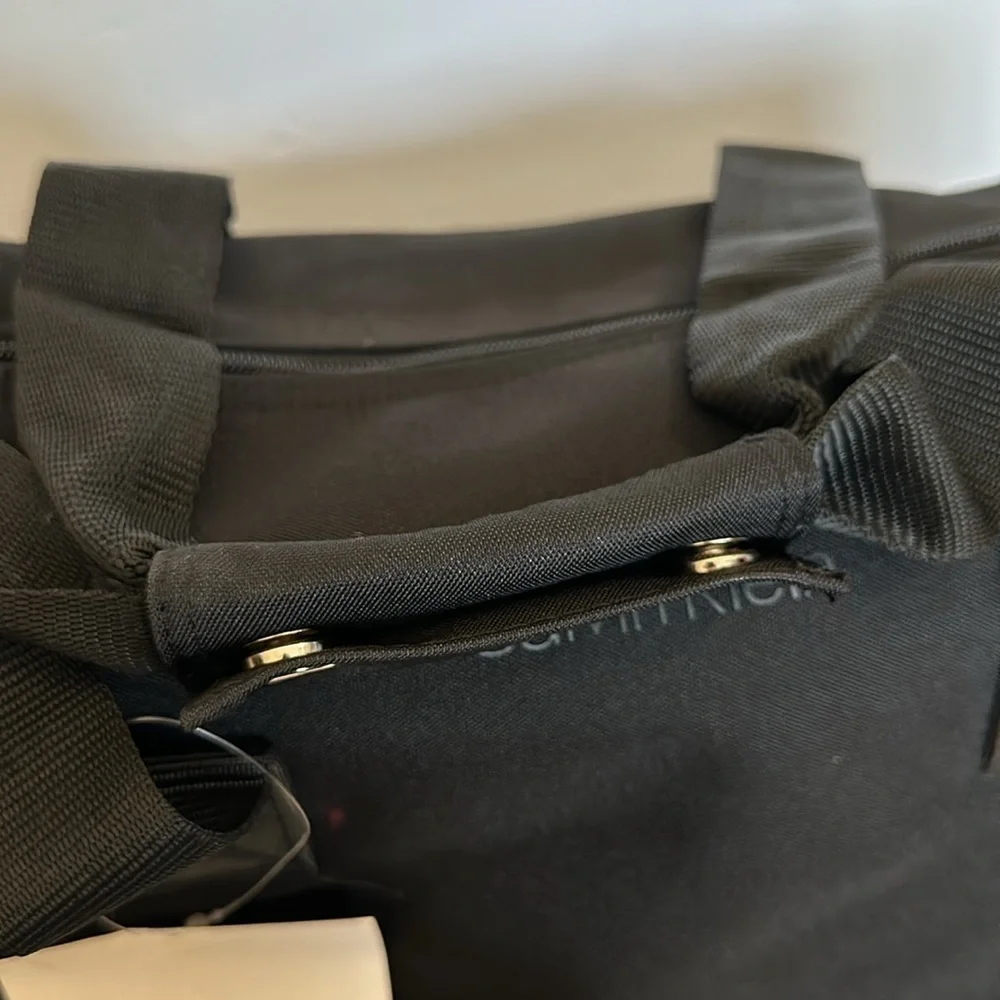 Calvin Klein black Travel Duffle Gym Carry On Bag No Pockets